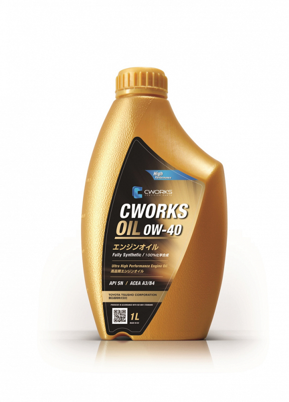 CWORKS OIL 0W40 API SN ACEA A3/B4 1л