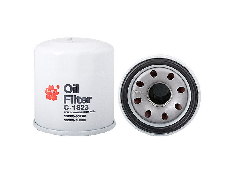 Фильтр масляный Nissan, Mazda, Renault, Hyundai C1823 (Sakura)