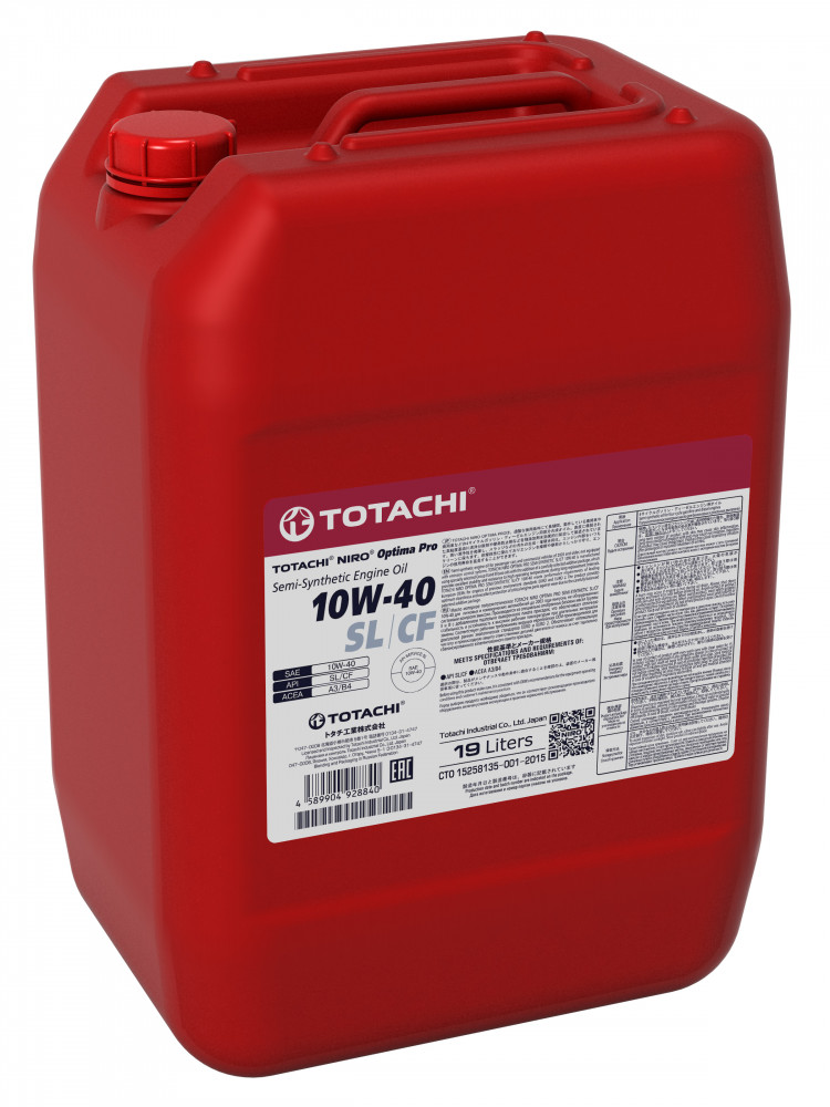 TOTACHI NIRO Optima Pro Semi-Synthetic 10W40 SL/CF 19л