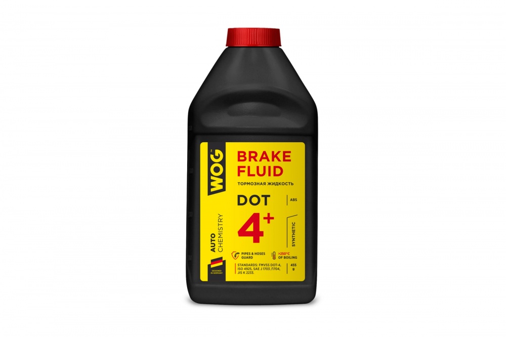 Тормозная жидкость WOG DOT4+ 455г