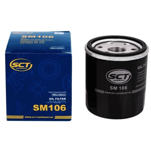 Фильтр масляный TOYOTA, Citroen; Daewoo; Lifan; Nissan; Peugeot; Suzuki; VW SCT SM 106