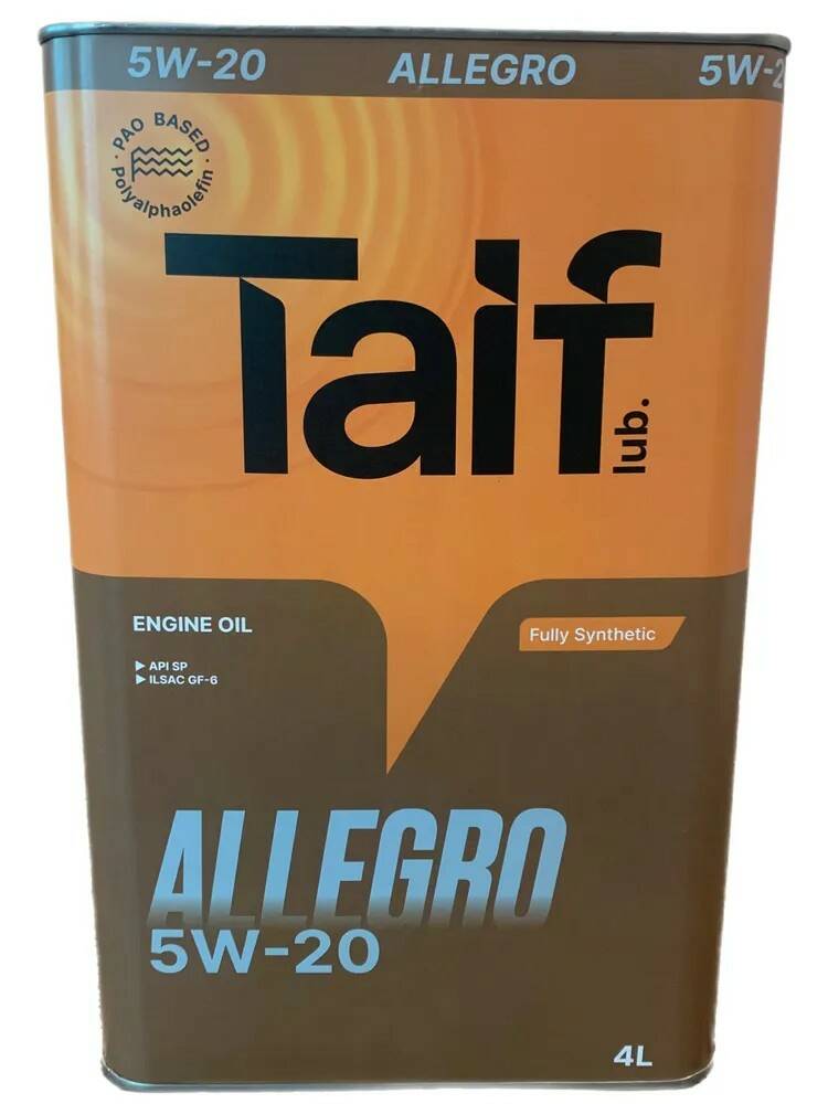 TAIF ALLEGRO 5W20 4л SP, GF-6