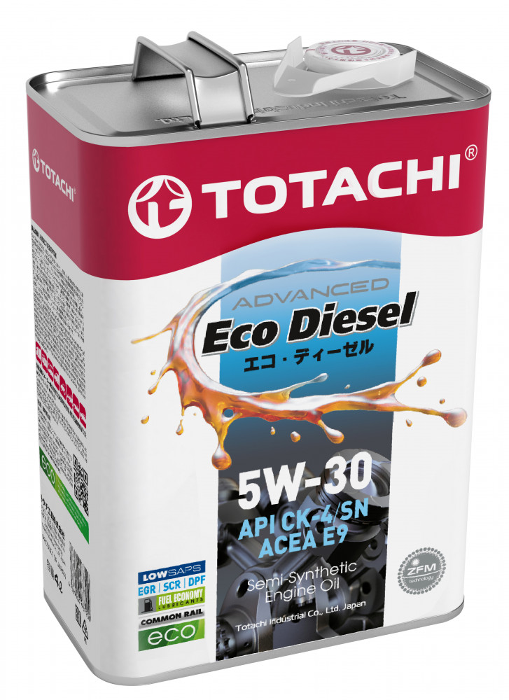 TOTACHI Eco Diesel CK-4/СJ-4/SN псинт 5W30 4 л