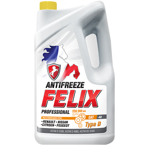 Антифриз FELIX TYPE D 5кг (Renault, Nissan, Citroen, Peugeot)