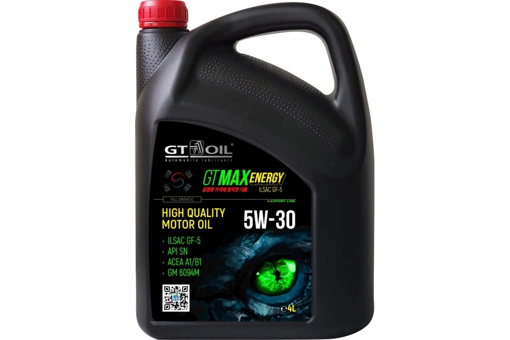 GT OIL Max Energy 5W30 4л API SN ILSAC GF-5