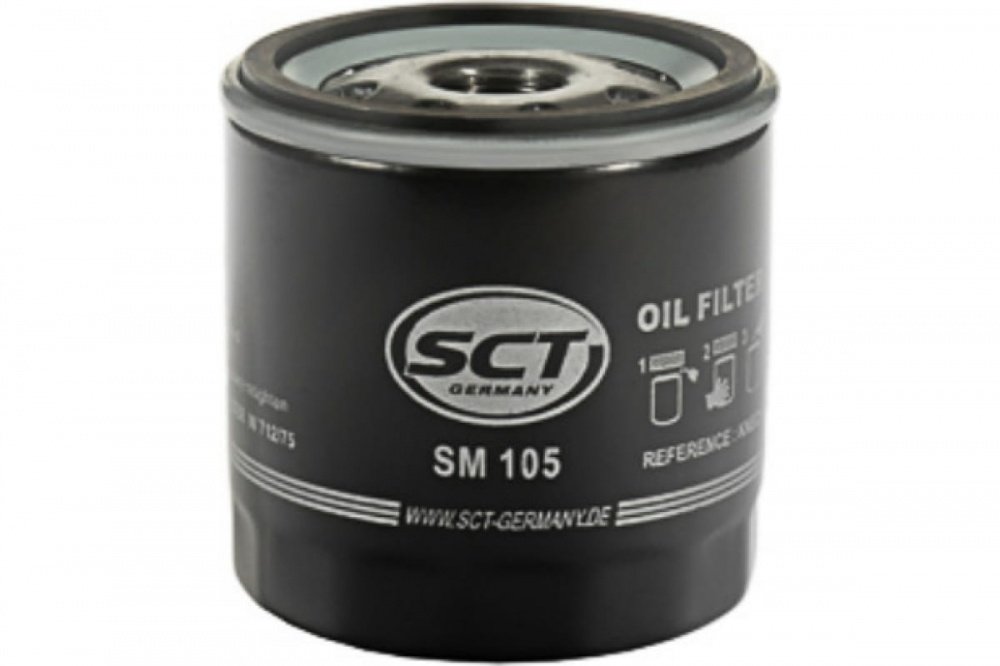 Фильтр масляный CHEV AVEO, CRUZE, CAPTIVA, LACETTI, LANOS, OPEL ASTRA F/G/H, ANTARA SCT SM105