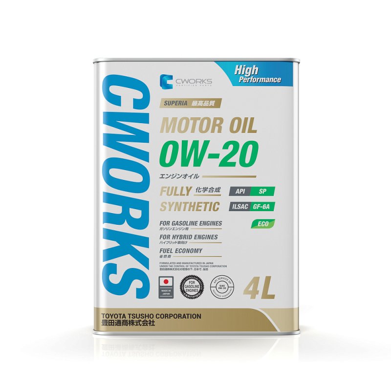 CWORKS SUPERIA 0W20 API SP ILSAC GF-6 4л