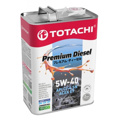 TOTACHI Premium Diesel Fully Synthetic CJ-4/SM 5W40 4л