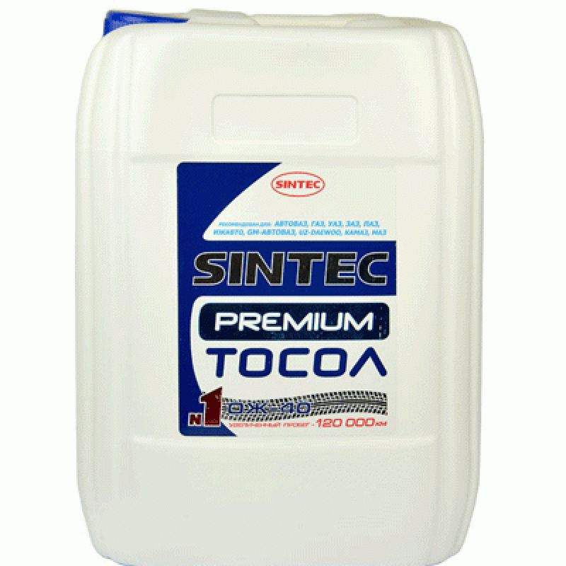 Тосол ОЖ-40 Sintec 10кг (-45 С)