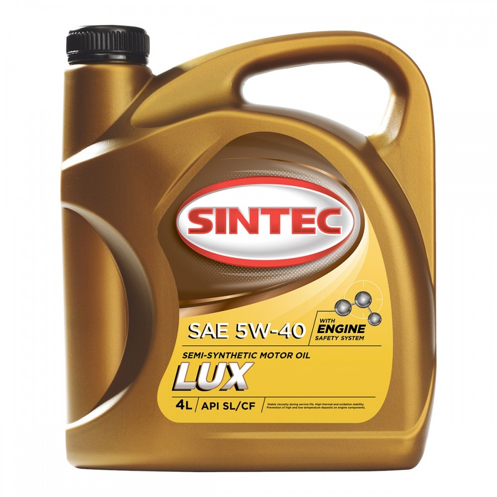 Sintec люкс 5w40 4л (п/синт)